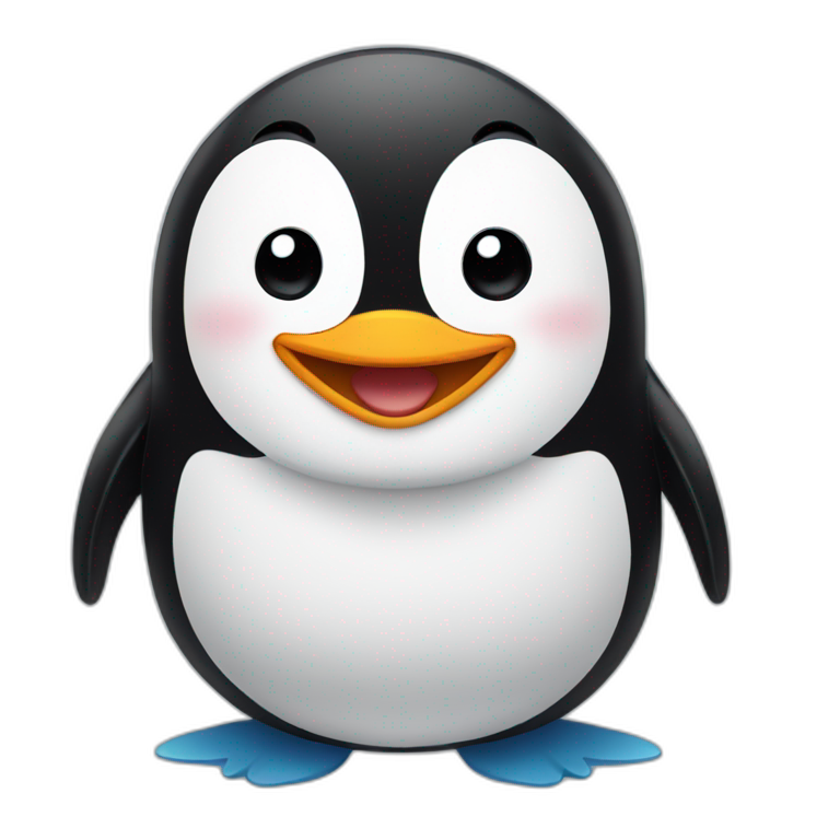 Penguin clicking a picture | AI Emoji Generator