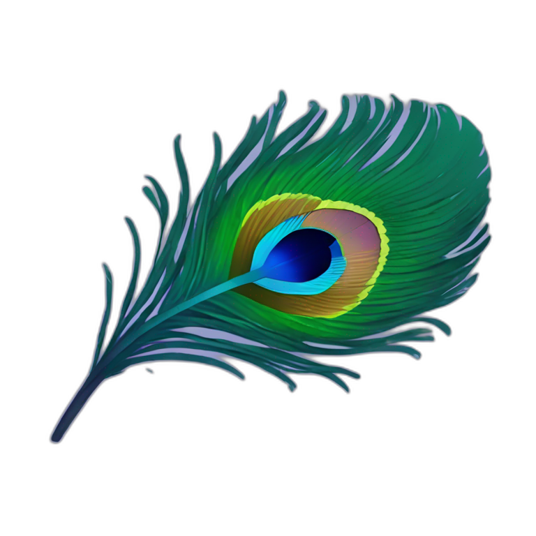 Peacock feather | AI Emoji Generator