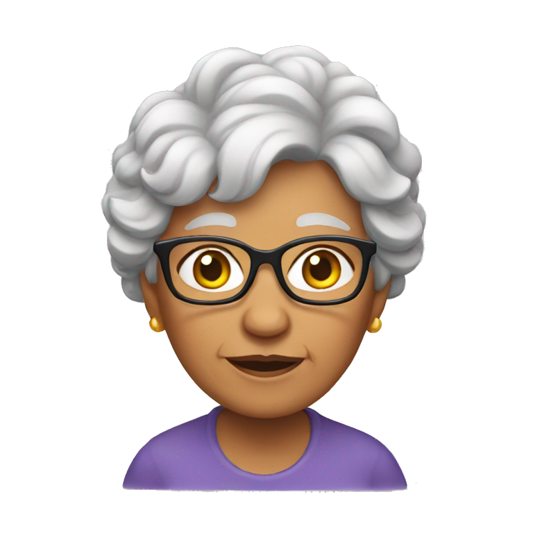 Grandma and grandpa with grandson | AI Emoji Generator