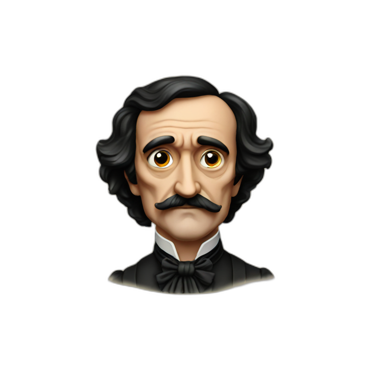 edgar allan poe hush | AI Emoji Generator