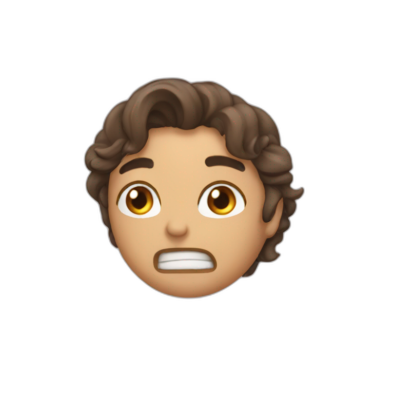 i cant talk im mewing AI Emoji Generator