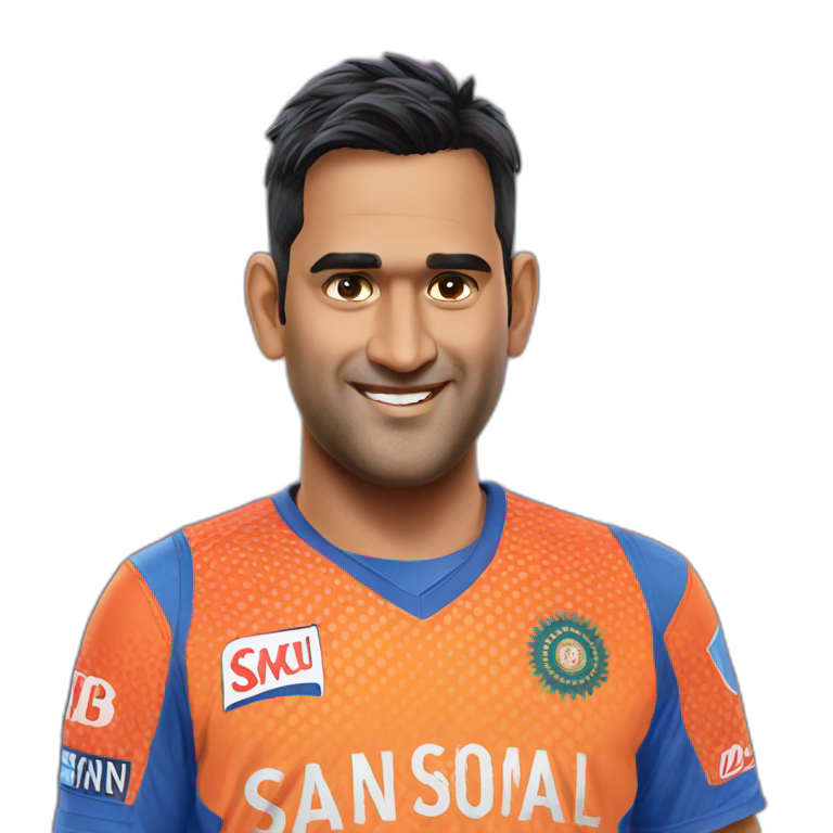 Ms dhoni long hair AI Emoji Generator