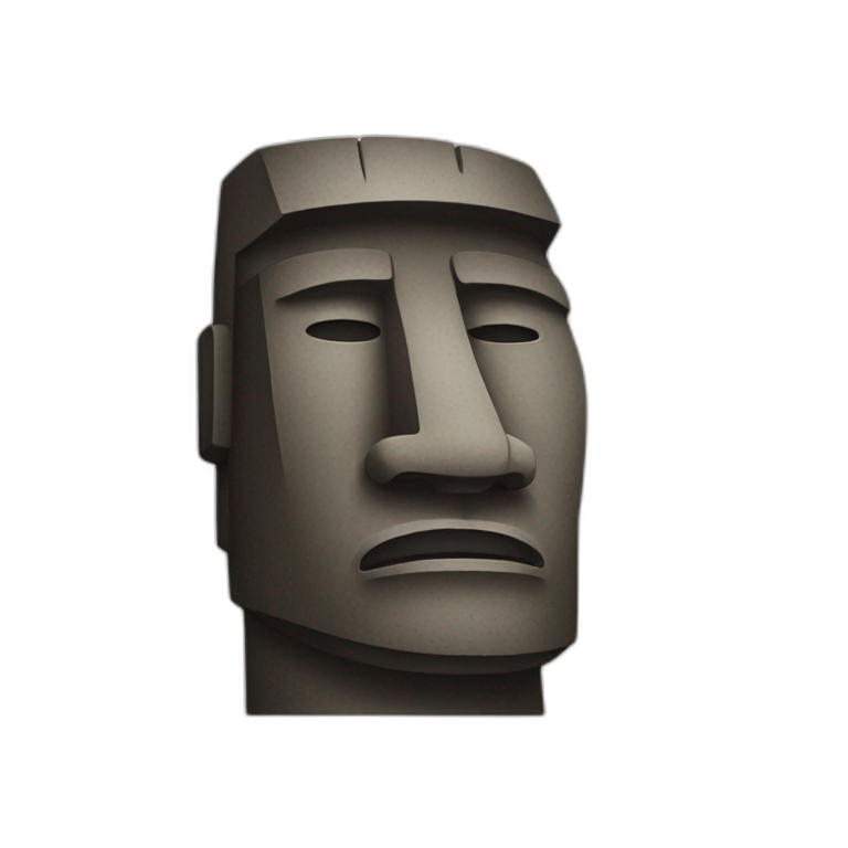 moai wearing sunglasses | AI Emoji Generator