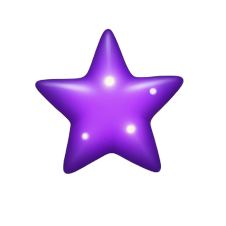 Purple star | AI Emoji Generator