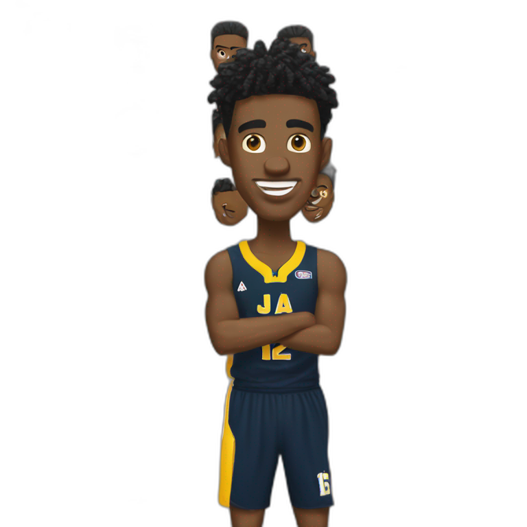 Ja Morant Dunking on Victor Wembenyama | AI Emoji Generator