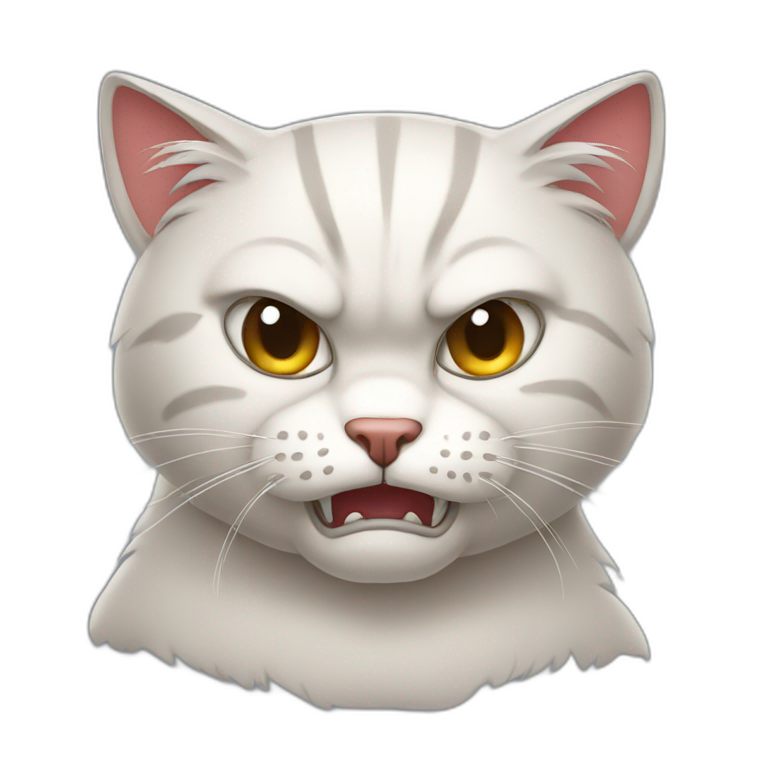 Angry cat | AI Emoji Generator