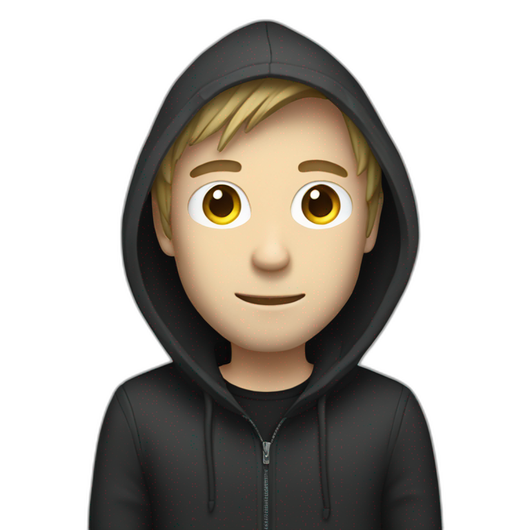 Alan Walker, with mask + logo | AI Emoji Generator