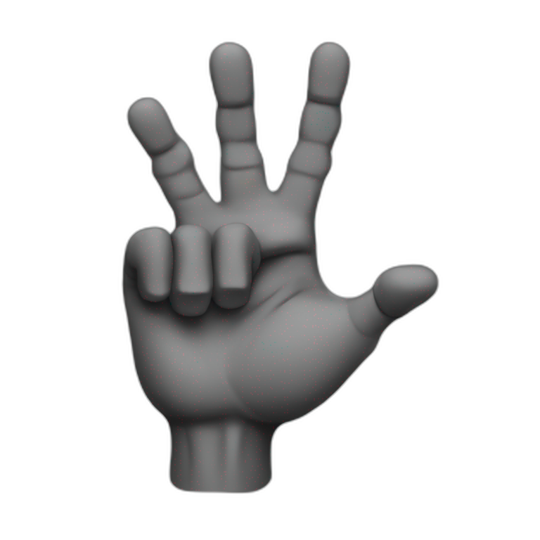 Rock on hand sign | AI Emoji Generator