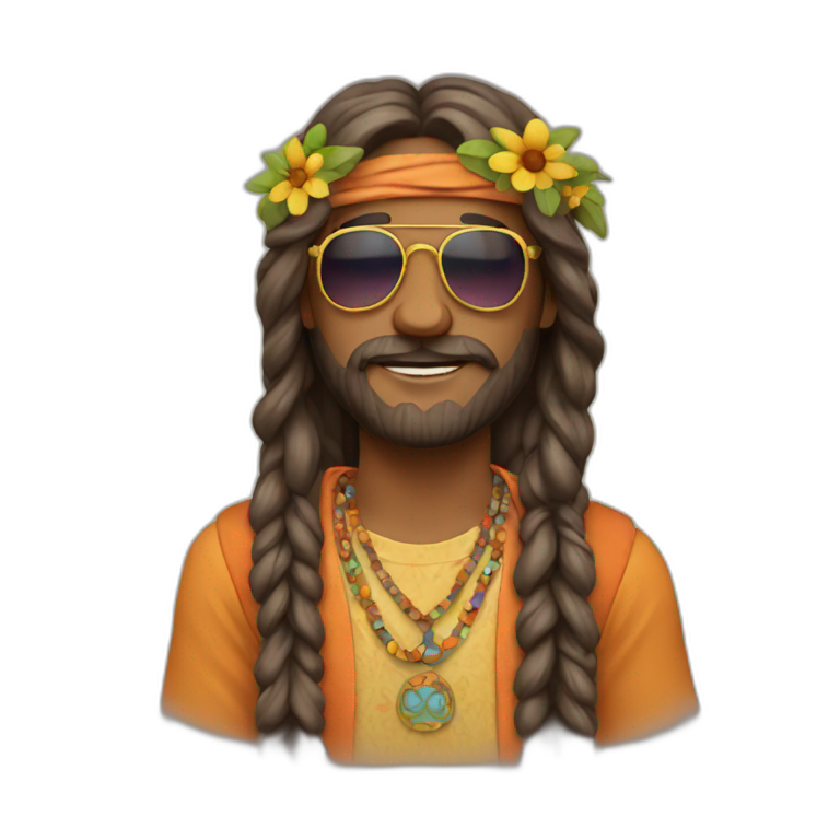 Zoe Kravitz, Portrait, Hippie Clothes | AI Emoji Generator