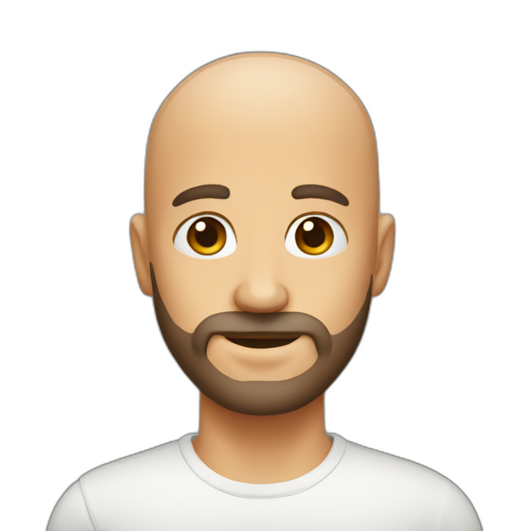 bald bearded red and black flannel | AI Emoji Generator