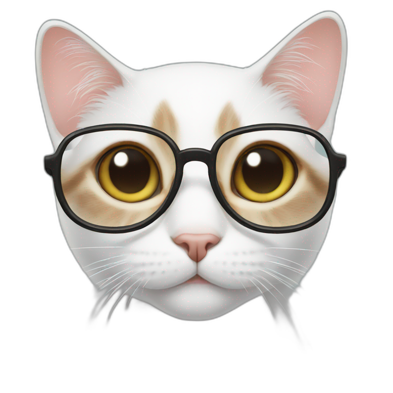 cat with glasses | AI Emoji Generator