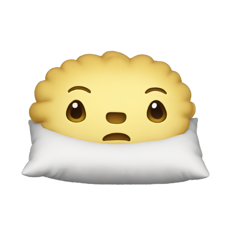 comfy pillow on white | AI Emoji Generator