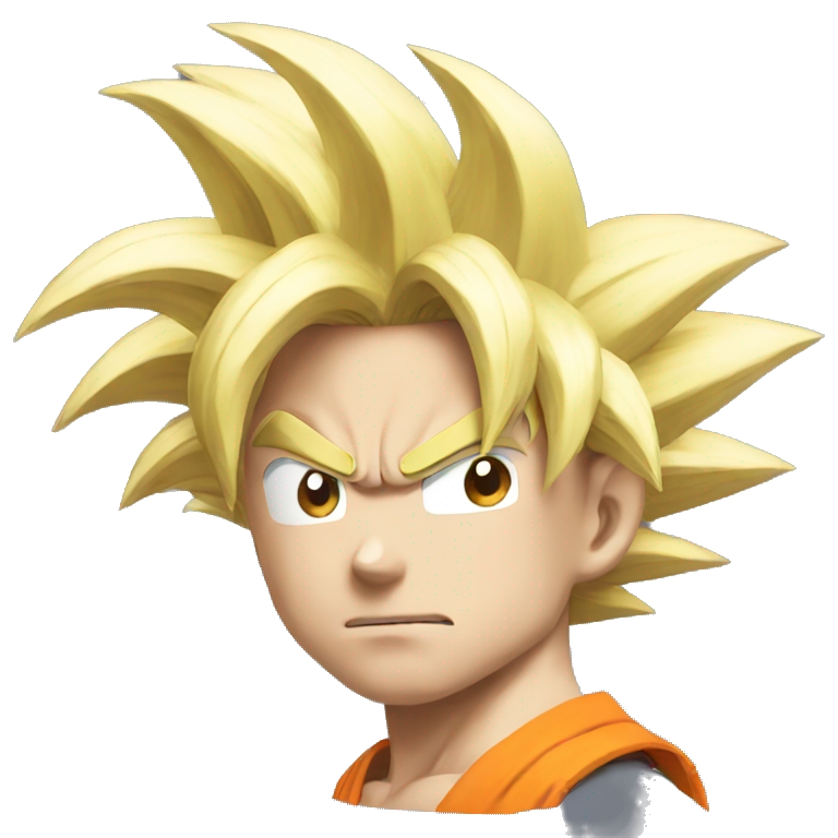 cuta cat with the hair of goku goku-cat | AI Emoji Generator