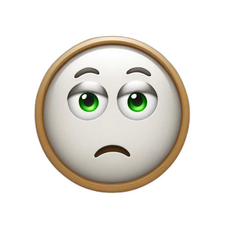 Eye roll with eww face | AI Emoji Generator