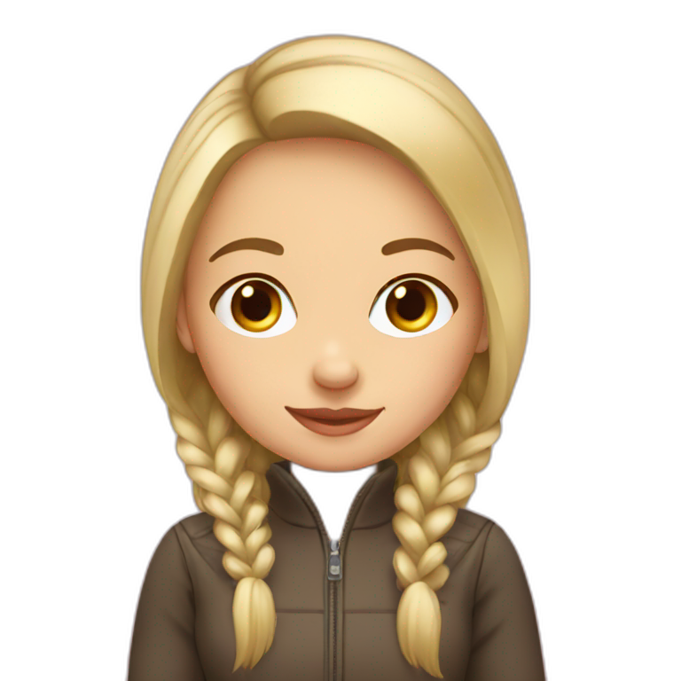 Russian girl with Chinese accessorize | AI Emoji Generator