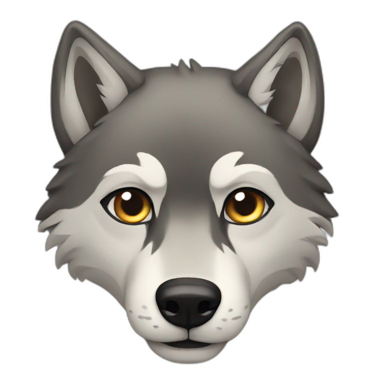 Sleeping wolf | AI Emoji Generator