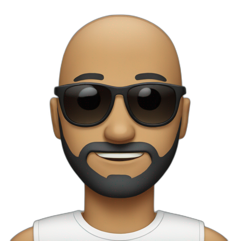 Bald and Beard | AI Emoji Generator