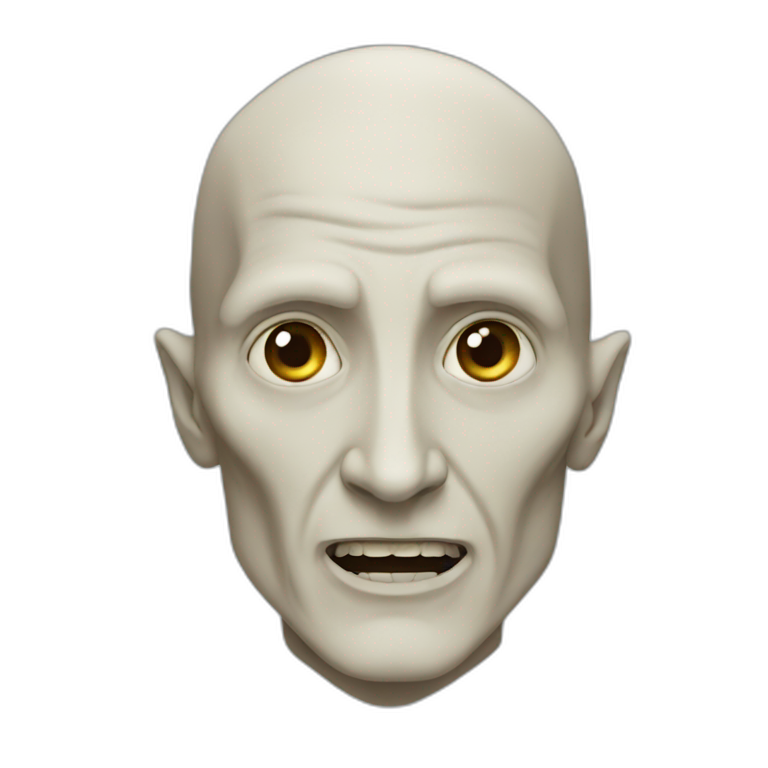 Lord Voldemort without nose | AI Emoji Generator