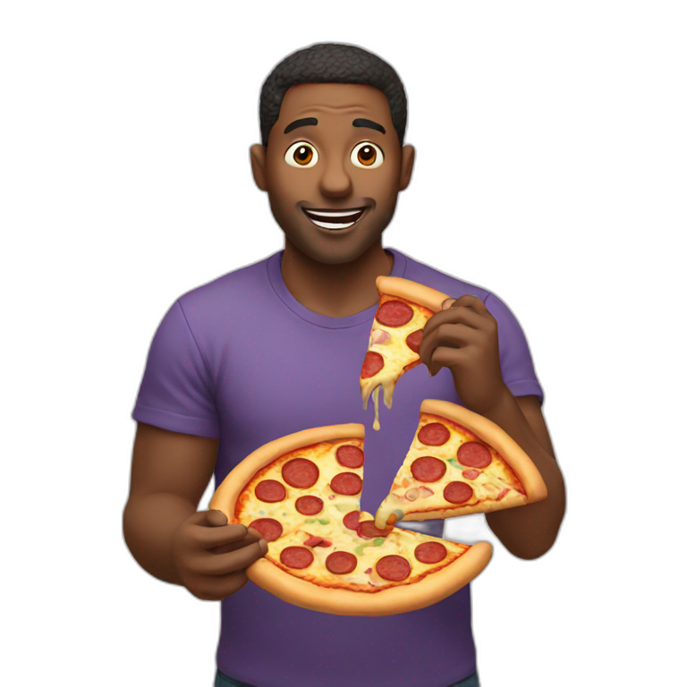 Pig Eating Pizza Ai Emoji Generator