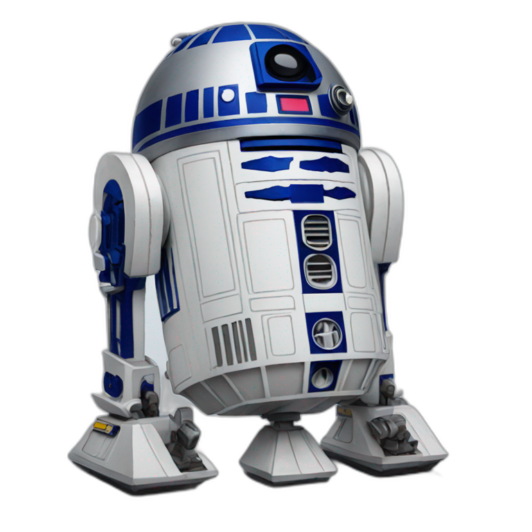 R2D2 (iOS 17 style) | AI Emoji Generator