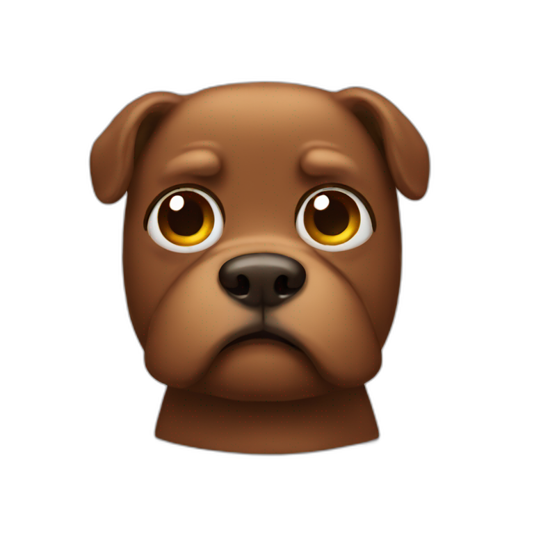 Labrador doing a poo | AI Emoji Generator