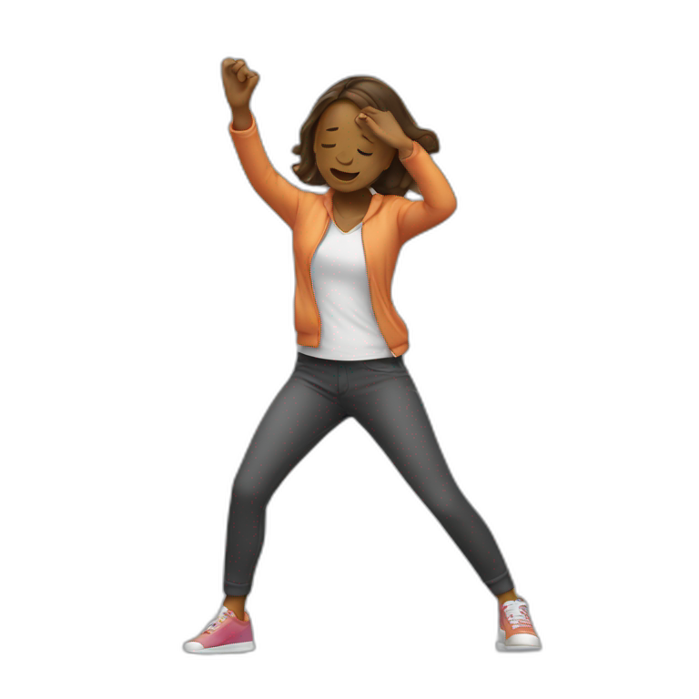 boy doing a dab | AI Emoji Generator