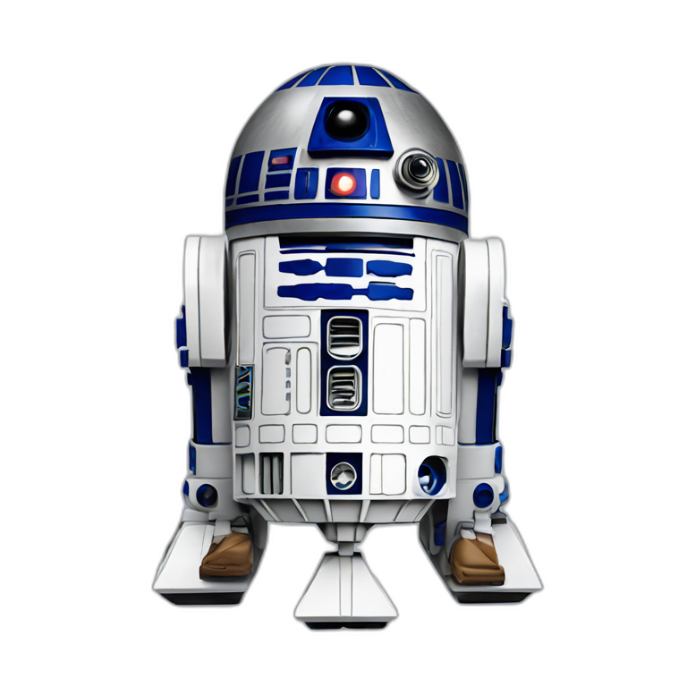 R2-D2 with beer | AI Emoji Generator