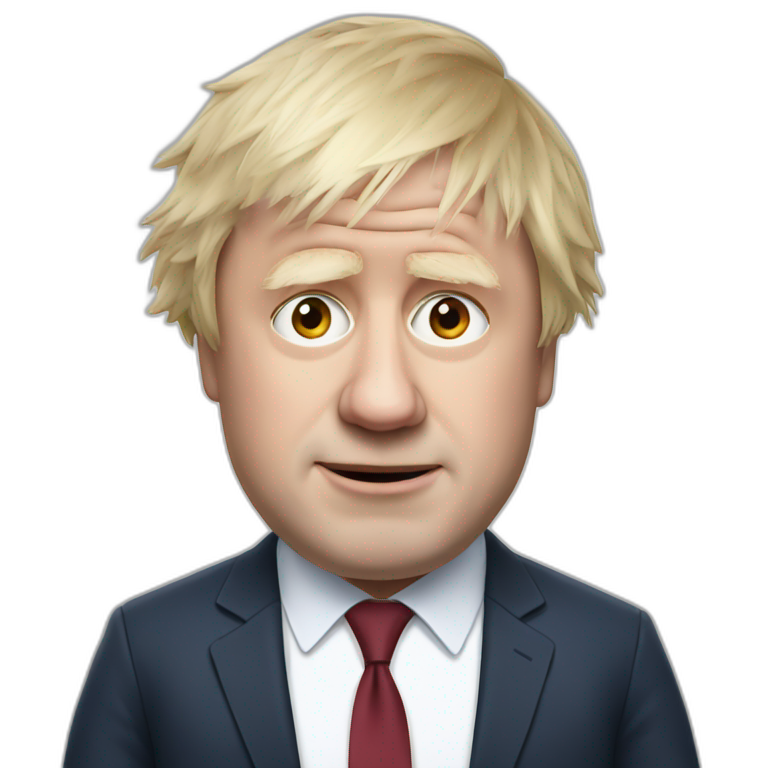 Boris Johnson with cranberry juice leaking from his mouth | AI Emoji ...