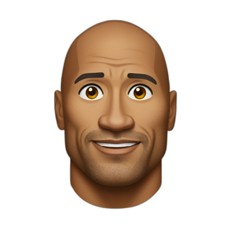 the rock dwayne johnson Iron Man | AI Emoji Generator