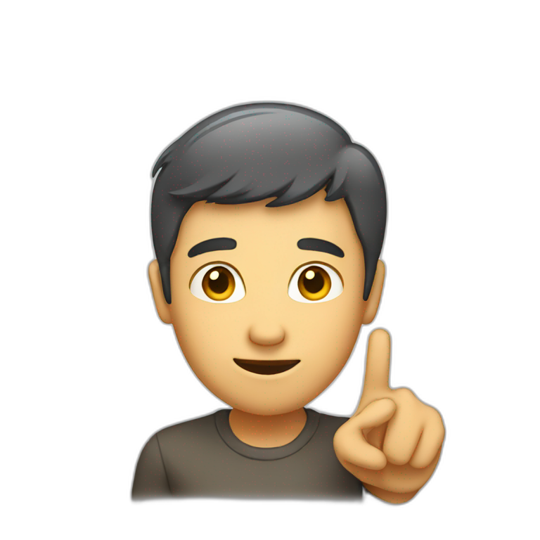 person counting with their fingers | AI Emoji Generator