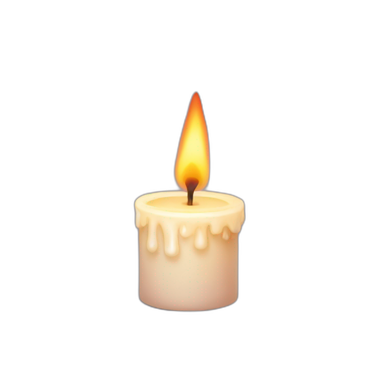 Black candle with a pentagram | AI Emoji Generator