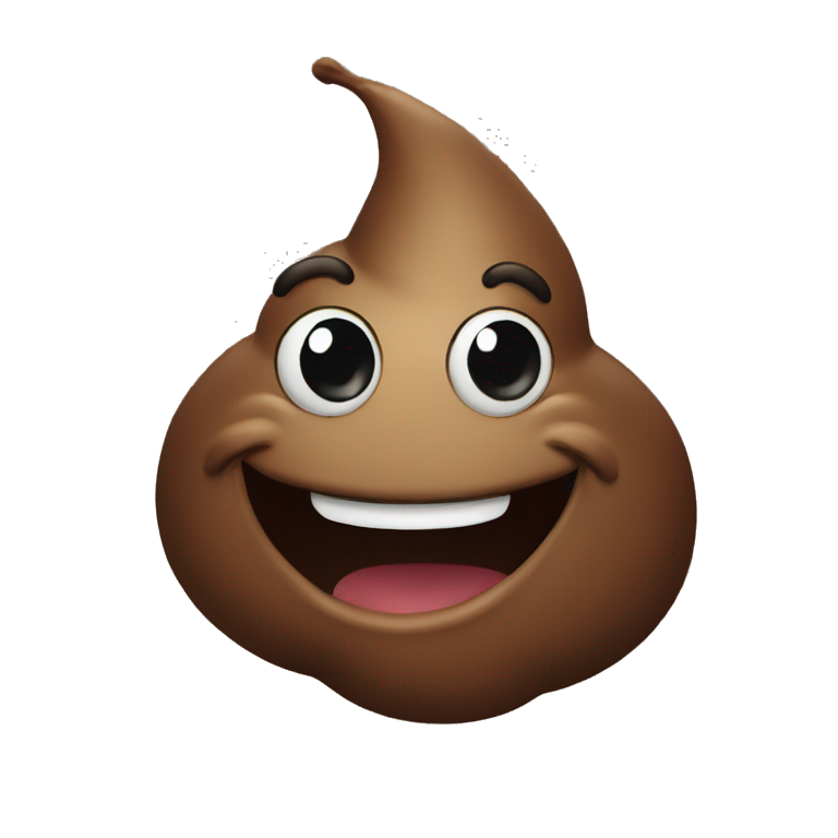 Poop pooping a poop | AI Emoji Generator