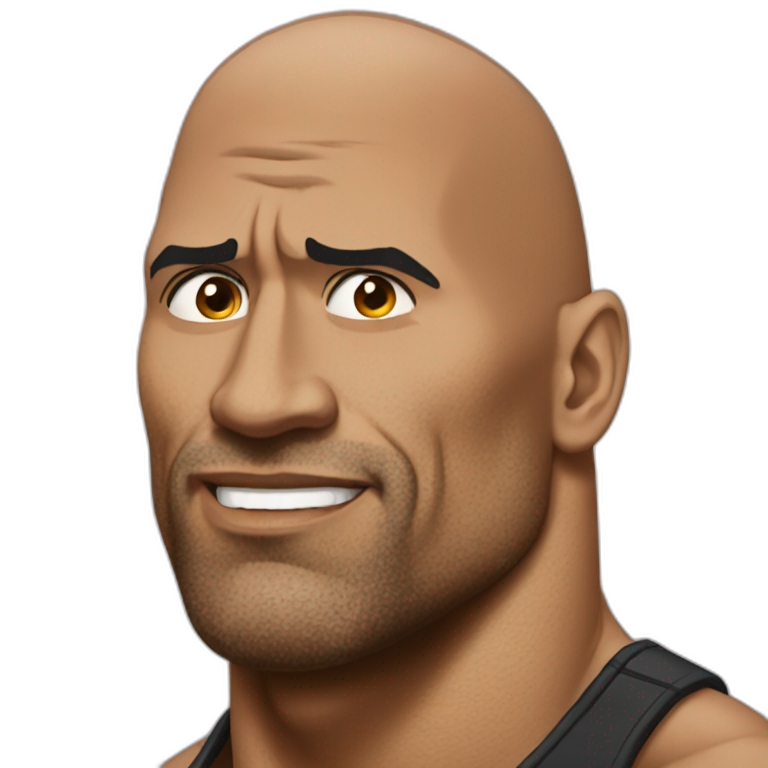 The Rock Eyebrow Ai Emoji Generator