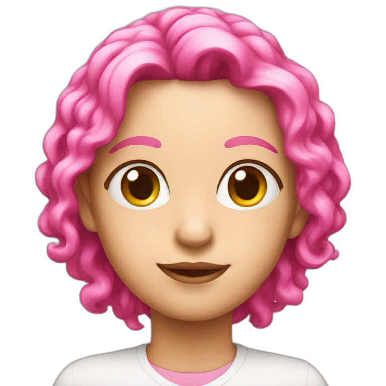 one-pink-banana-on-top-of-two-pink-oranges | AI Emoji Generator