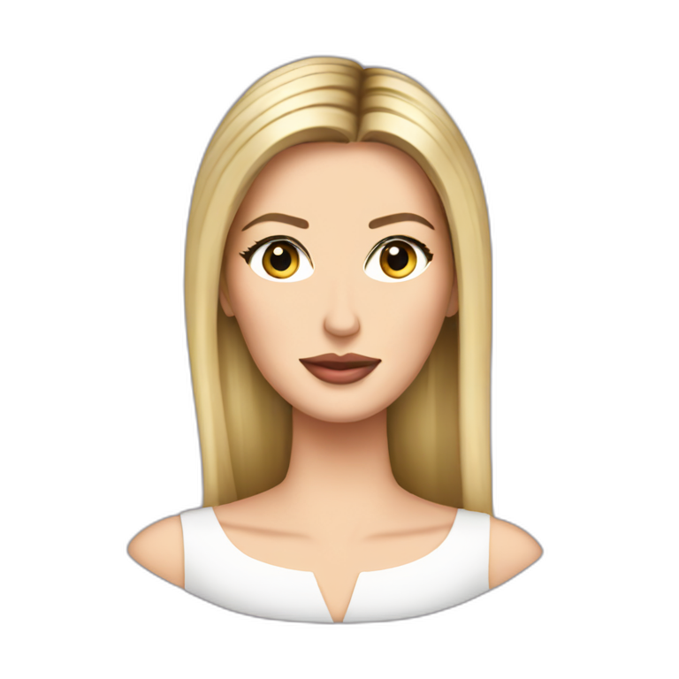 Breathless ivanka trump tall figurine | AI Emoji Generator