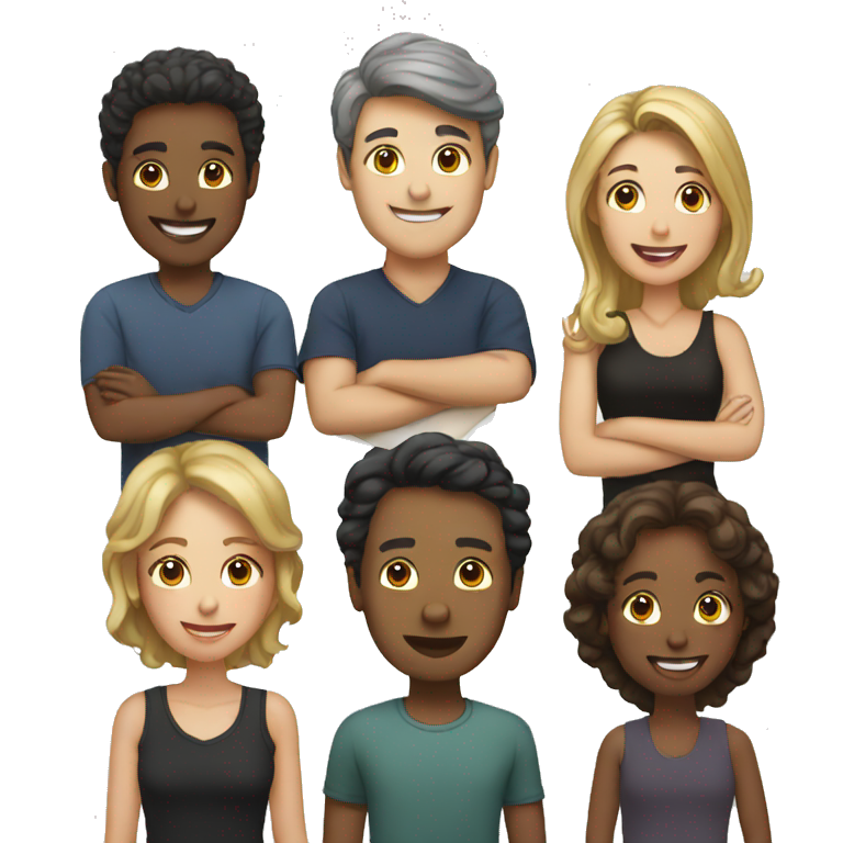 group of students in front of a school | AI Emoji Generator