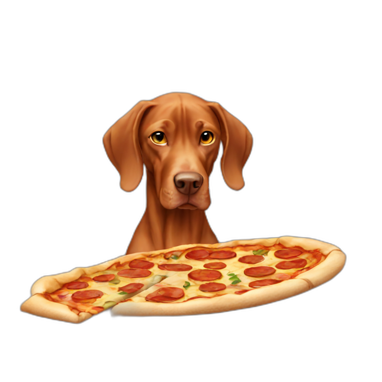 magyar vizsla eating | AI Emoji Generator