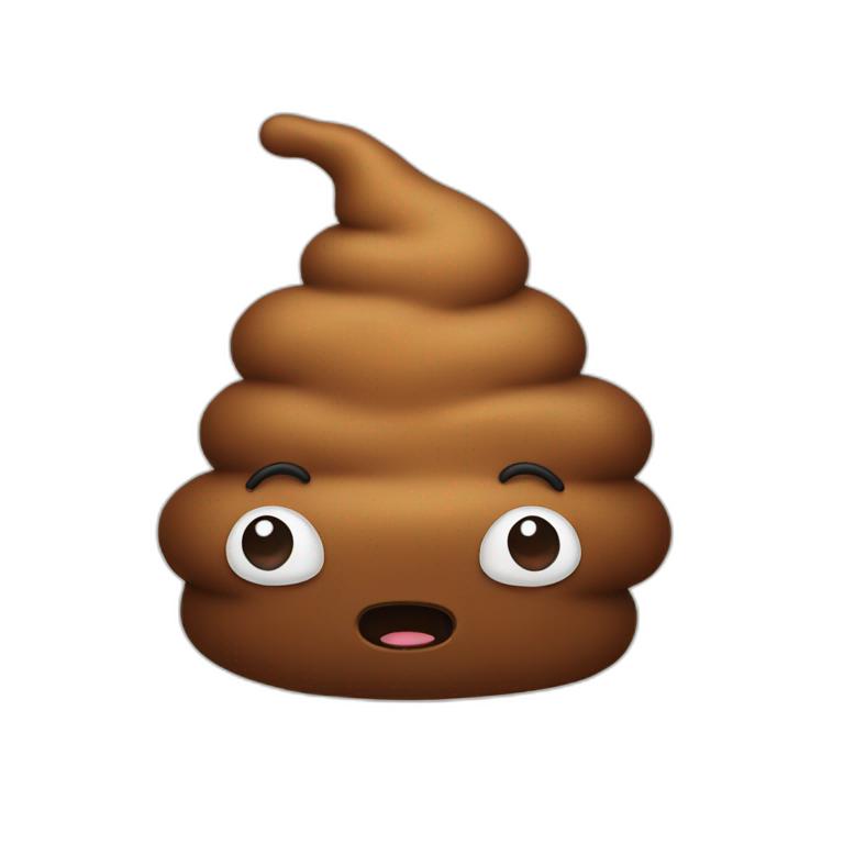 Poop man pooping poop | AI Emoji Generator