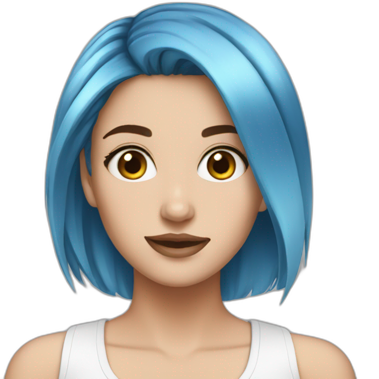 Quetzalcoatl Red Hair Blue Eye White Skin Girl Ai Emoji Generator