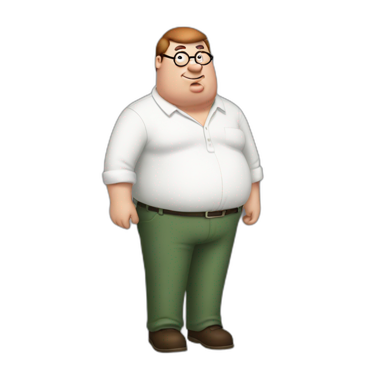 Peter griffin half garfield | AI Emoji Generator