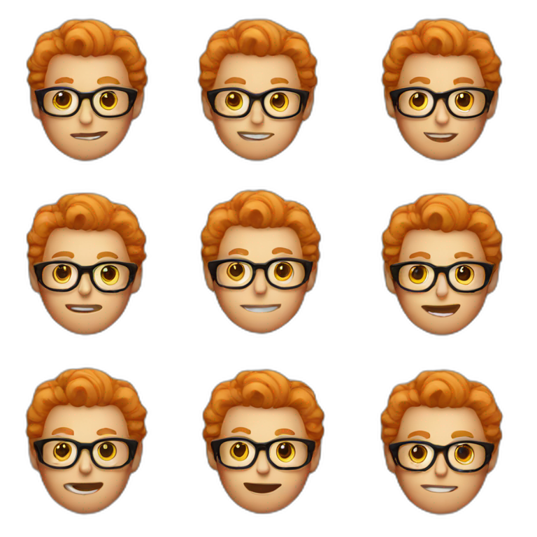 Dreadhead with glasses | AI Emoji Generator