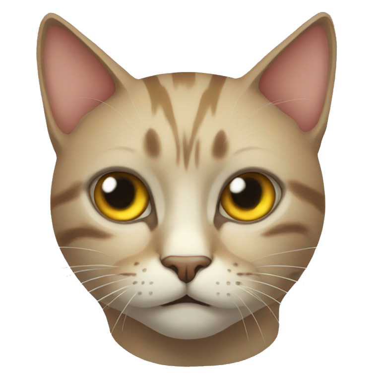 scary purple cat with black eyes | AI Emoji Generator