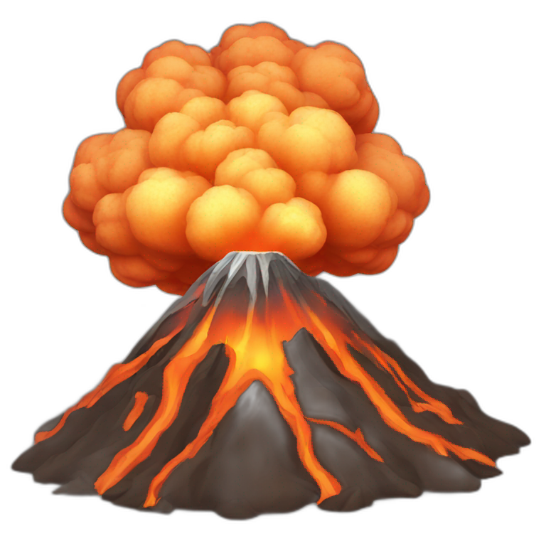 A volcano hits NYC | AI Emoji Generator