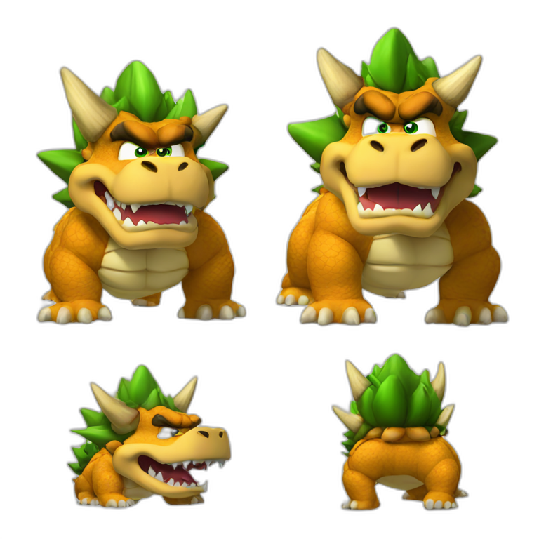 pregnant bowser | AI Emoji Generator