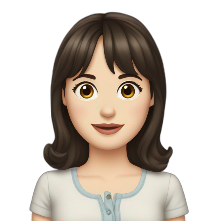 Zooey Deschanel | AI Emoji Generator