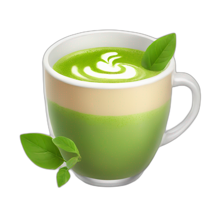 Matcha latte bubble tea | AI Emoji Generator