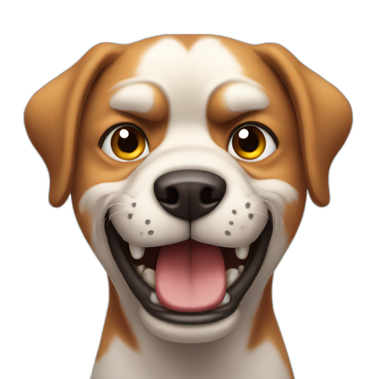 Angry dog growling at Barnsley fan | AI Emoji Generator