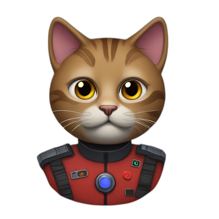 Red Dwarf scifi Cat | AI Emoji Generator