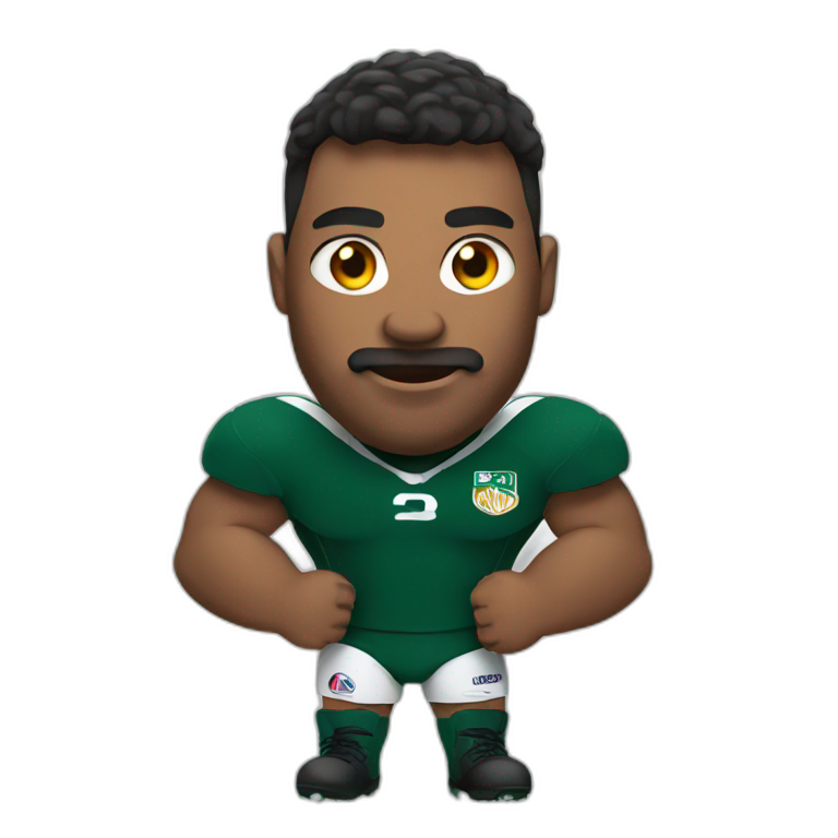 Rugby player scoring a try | AI Emoji Generator