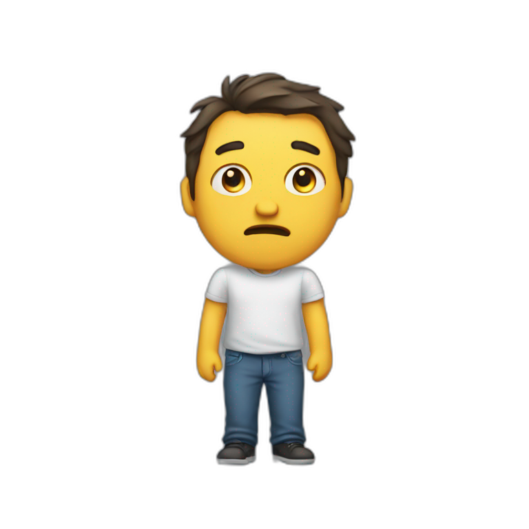 emoji of person who is perplexed | AI Emoji Generator